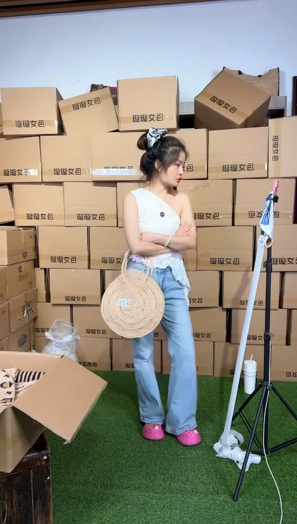 拉菲草手编包包053