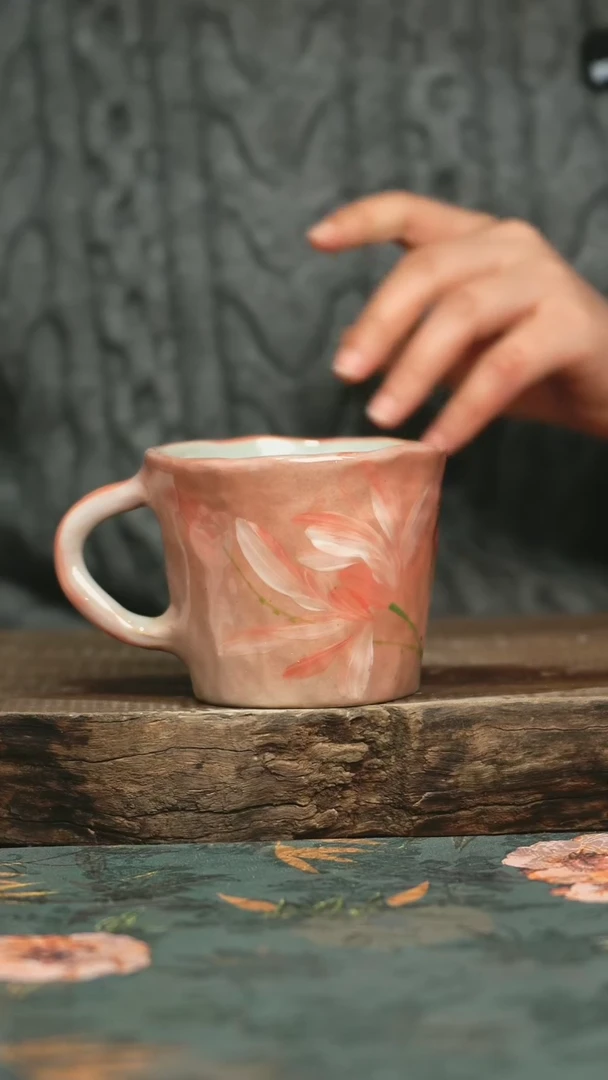 【闪购商品】瓷片釉下彩手工手绘同款陶器