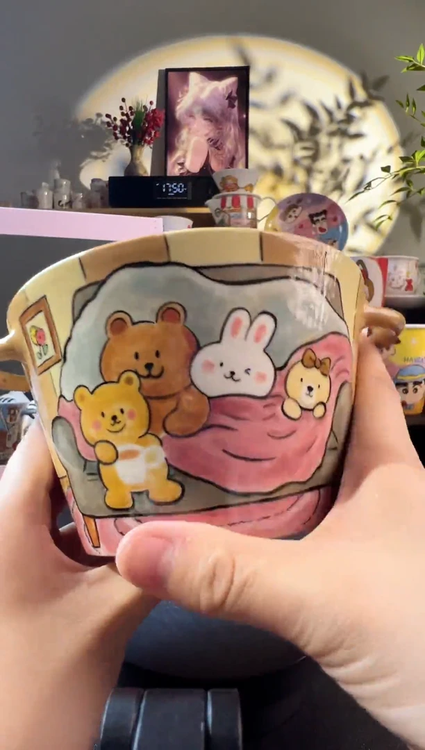 【闪购商品】摆件纯手工手绘陶瓷小杯杯