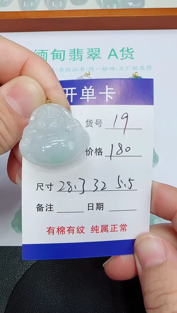 吊坠(赠链)未镶嵌翡翠19