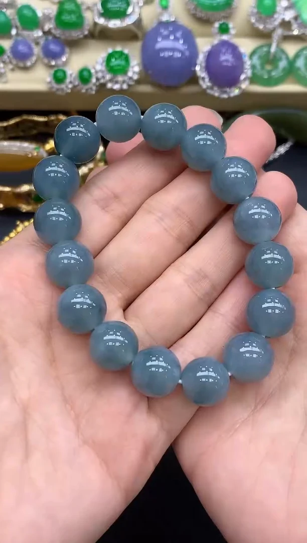 未镶嵌手串翡翠374-中国好珍宝