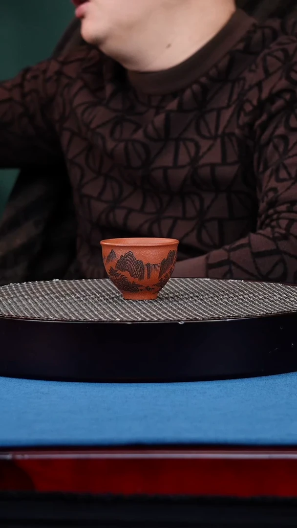 茶杯紫砂宜兴原矿紫砂 手工主人杯