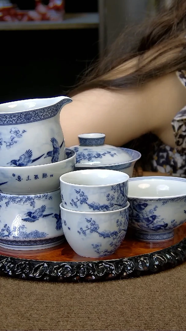 陶瓷盖碗茶具组合套装