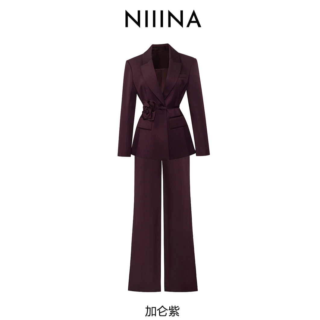 NIIINA设计师职场西服套装6609H