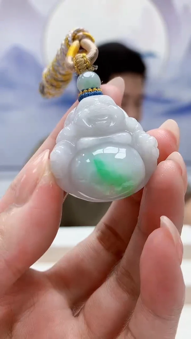 未镶嵌定制翡翠4917MM-毛货挂件11