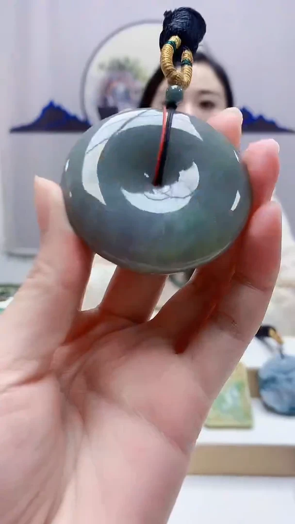 未镶嵌定制翡翠4852zm-毛货挂件扣子83
