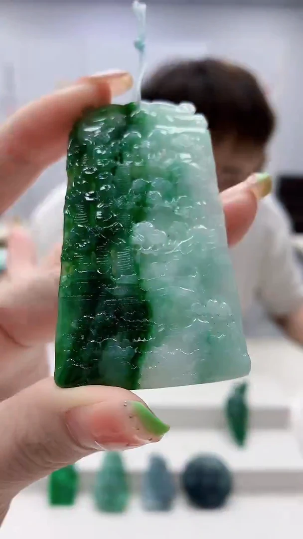 未镶嵌定制翡翠4868ry-毛货挂件140