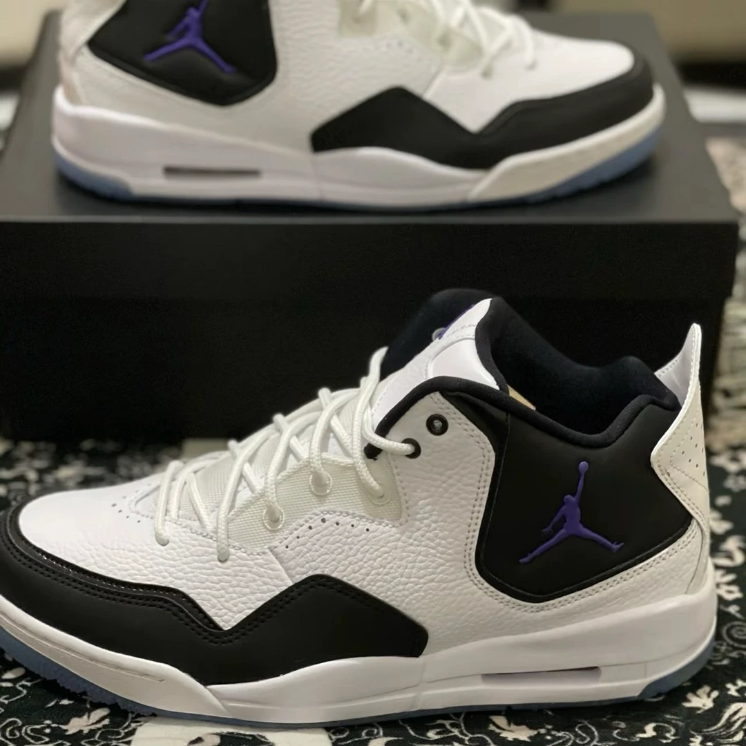 NIKE耐克男鞋 藤原浩 黑白 复古休闲运动中帮篮球鞋 AR1000-104