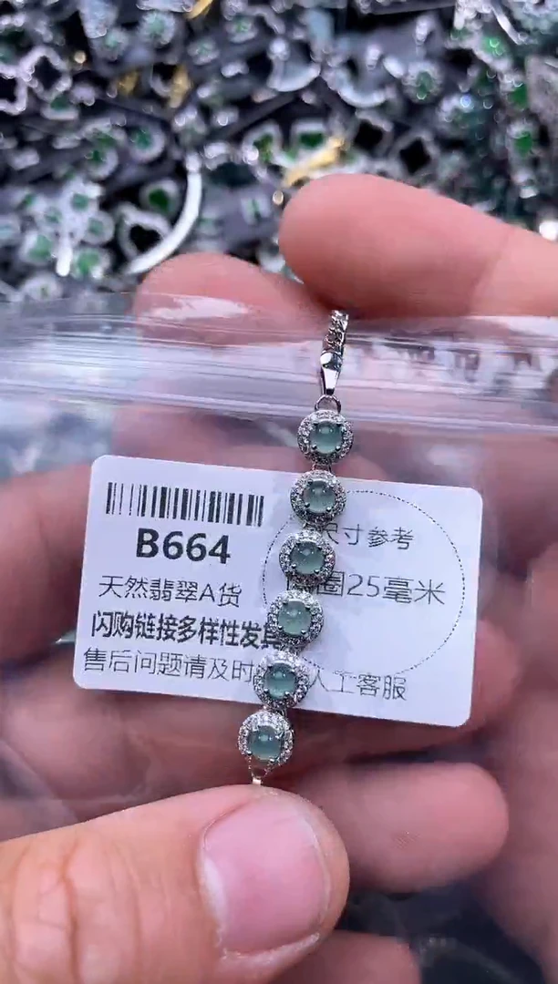 【闪购商品】翡翠颈饰未镶嵌B664手链