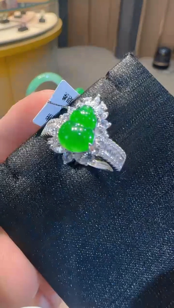 【闪购商品】翡翠戒指银S925镶嵌多样性发货一件