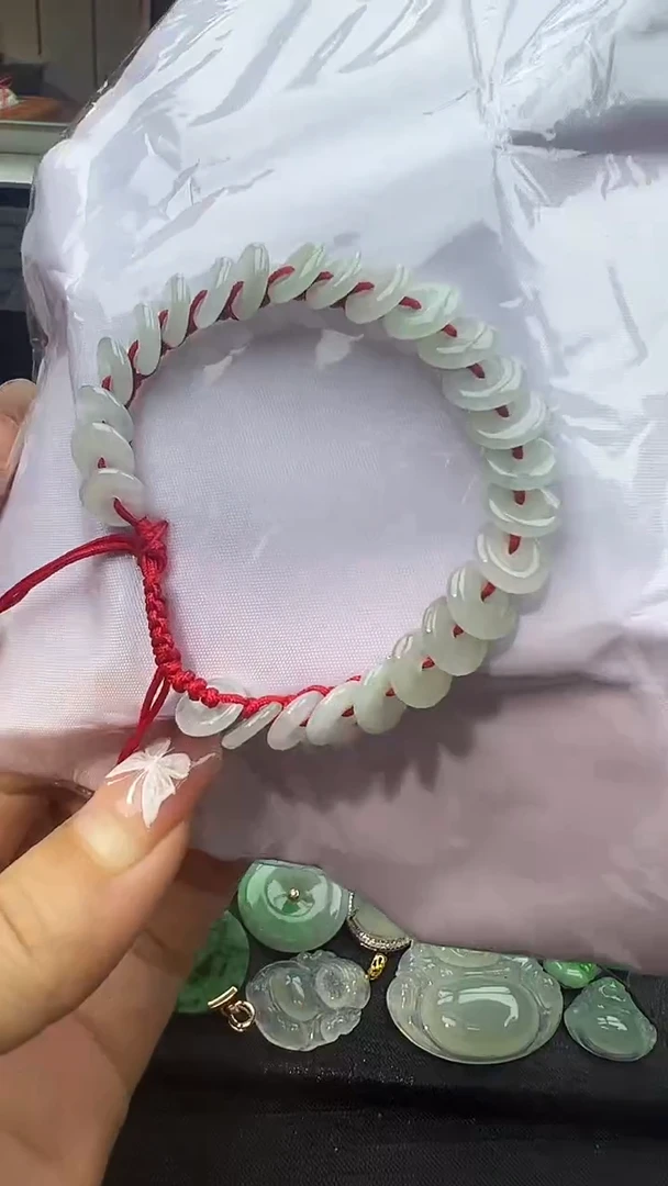 未镶嵌手串翡翠成人平安扣手串