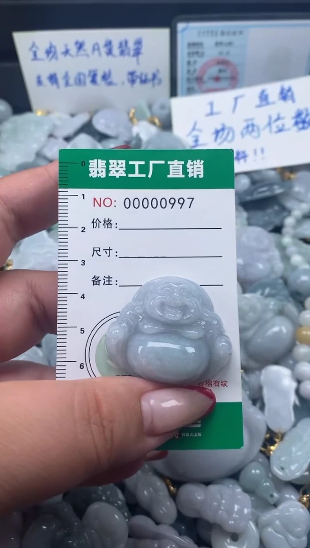 翡翠未镶嵌颈饰天然A货翡翠0997