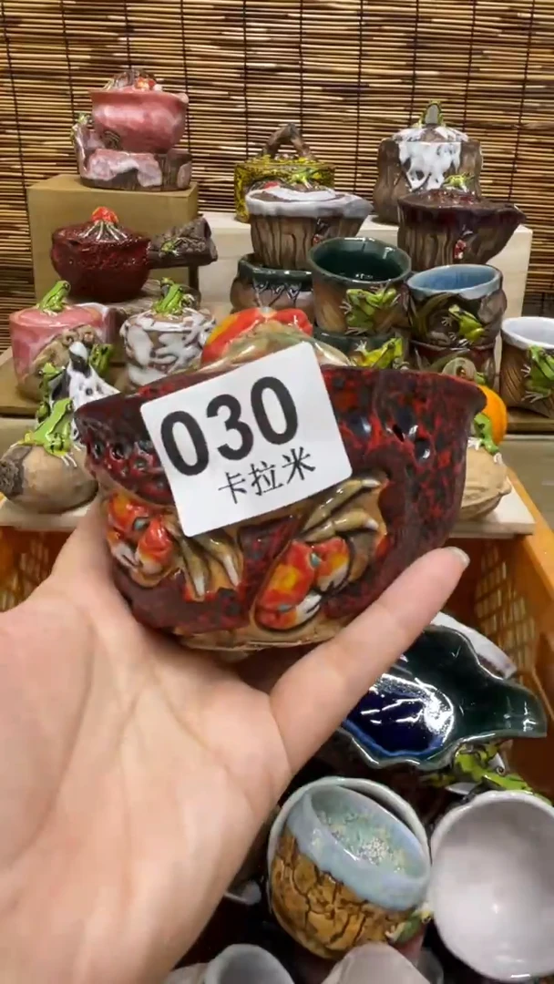用****1030精美粗陶手工柴烧