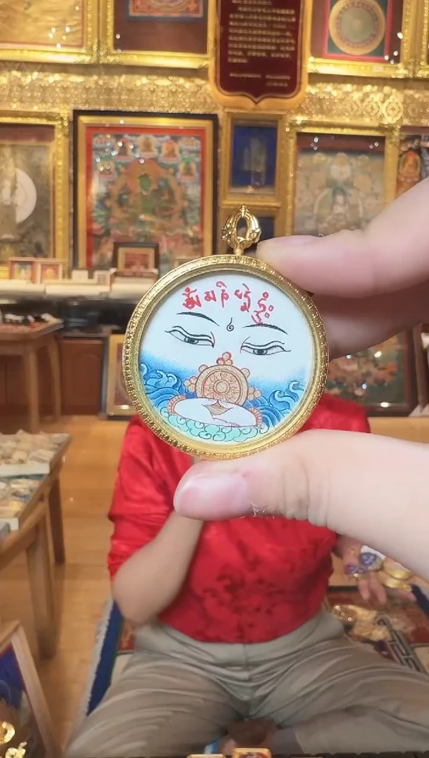 吊坠大老师3.5 热贡纯手绘唐卡