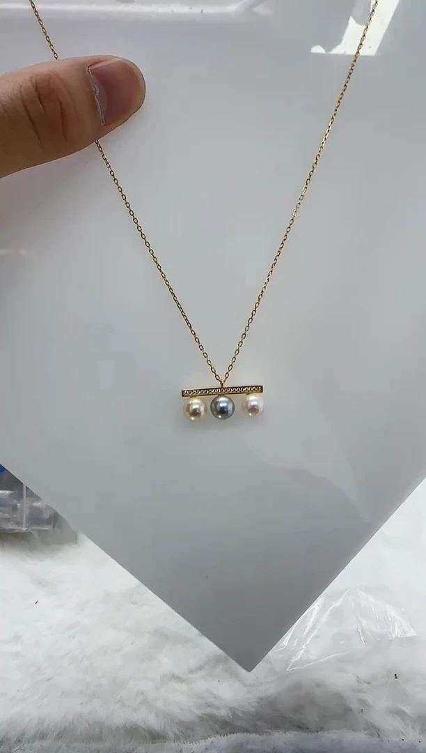 【闪购商品】海水珍珠DA银S925镶嵌c1177 糖果平衡木