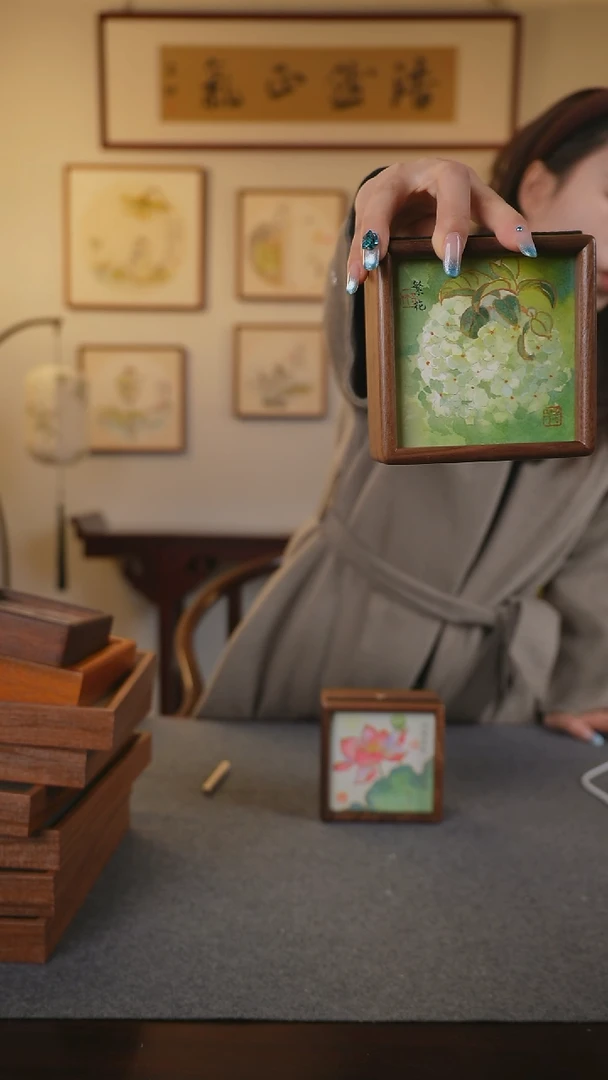 横款鹿鸣现代美术馆-岳倚竹老师作品