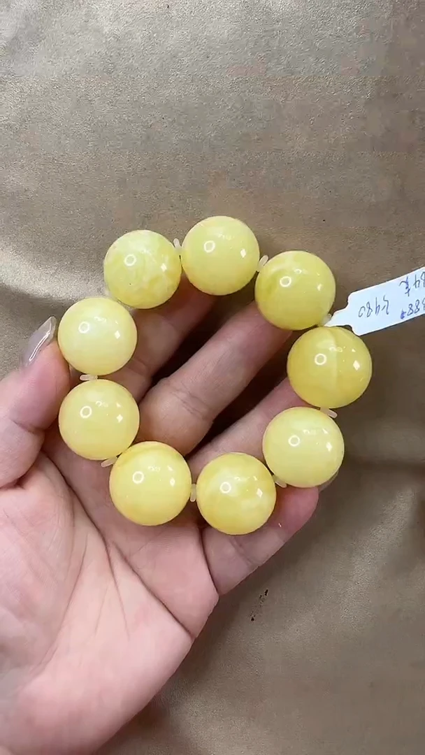 琥珀颈饰未镶嵌手串