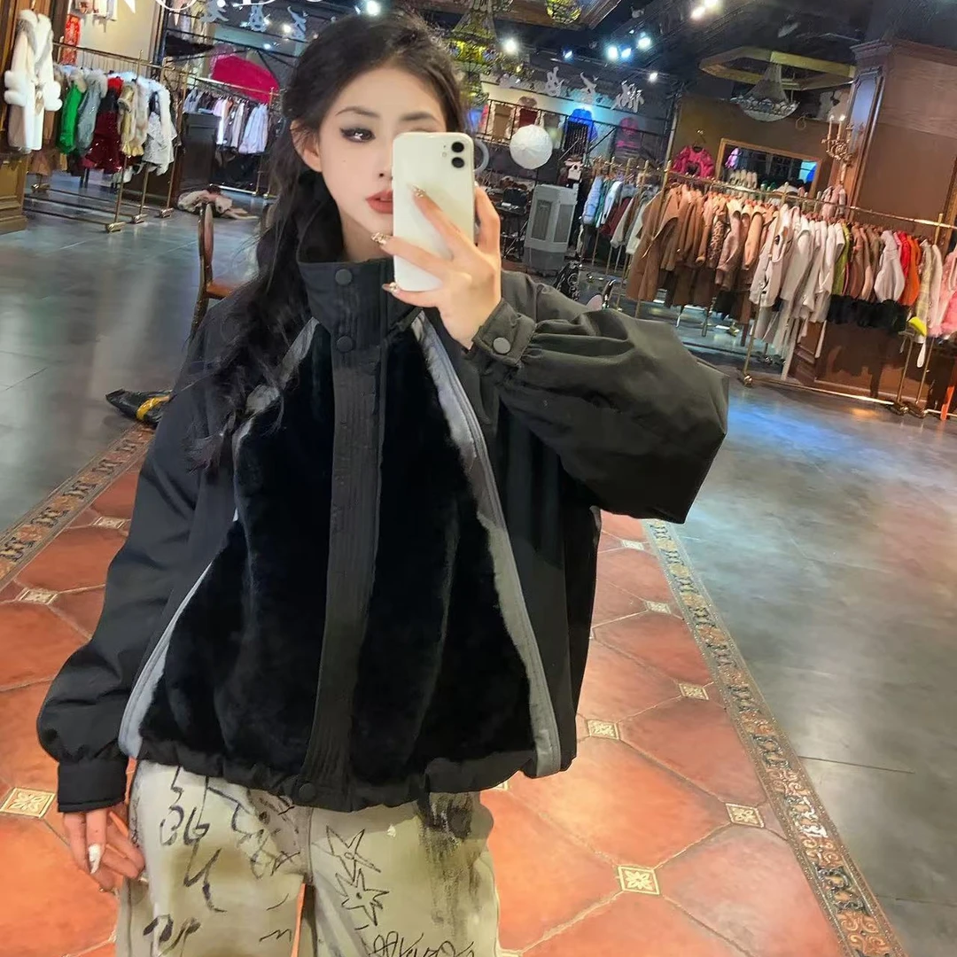 【CY】 83831-E 2024冬季新款鹅绒服皮毛一体皮草外套