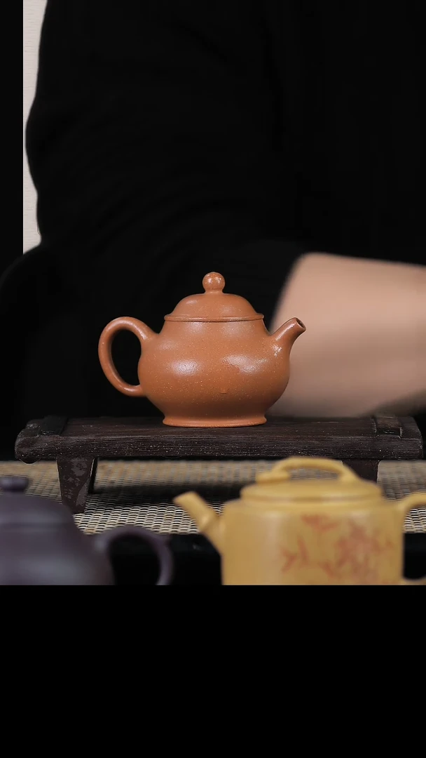 【闪购商品】手工原矿黄降坡潘壶 100cc