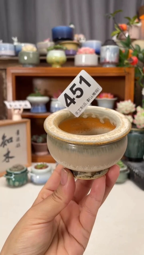 瓷片451知木小芳花盆