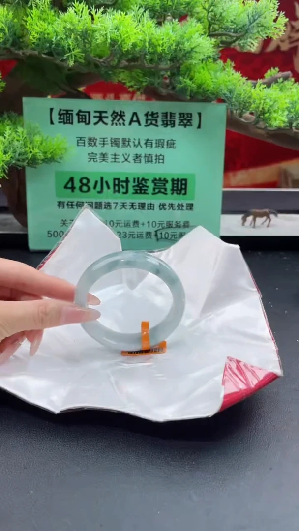 【闪购商品】翡翠手镯未镶嵌19翡翠手镯（微瑕）