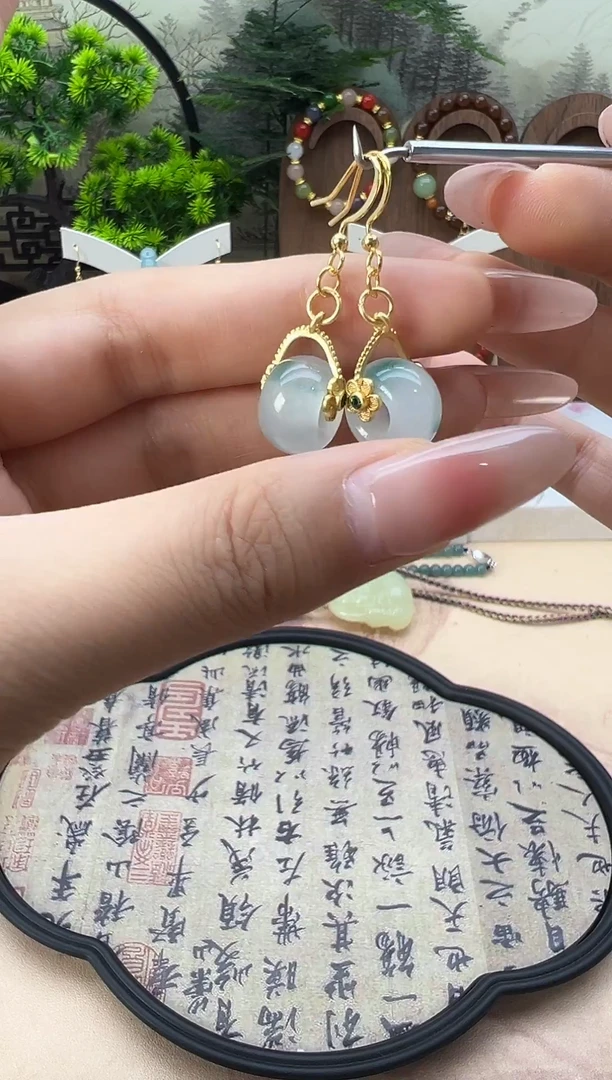 未镶嵌翡翠耳饰217