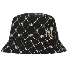 防晒网红款渔夫帽休闲款运动字母遮阳NY2025男款宽檐男士帽子黑色