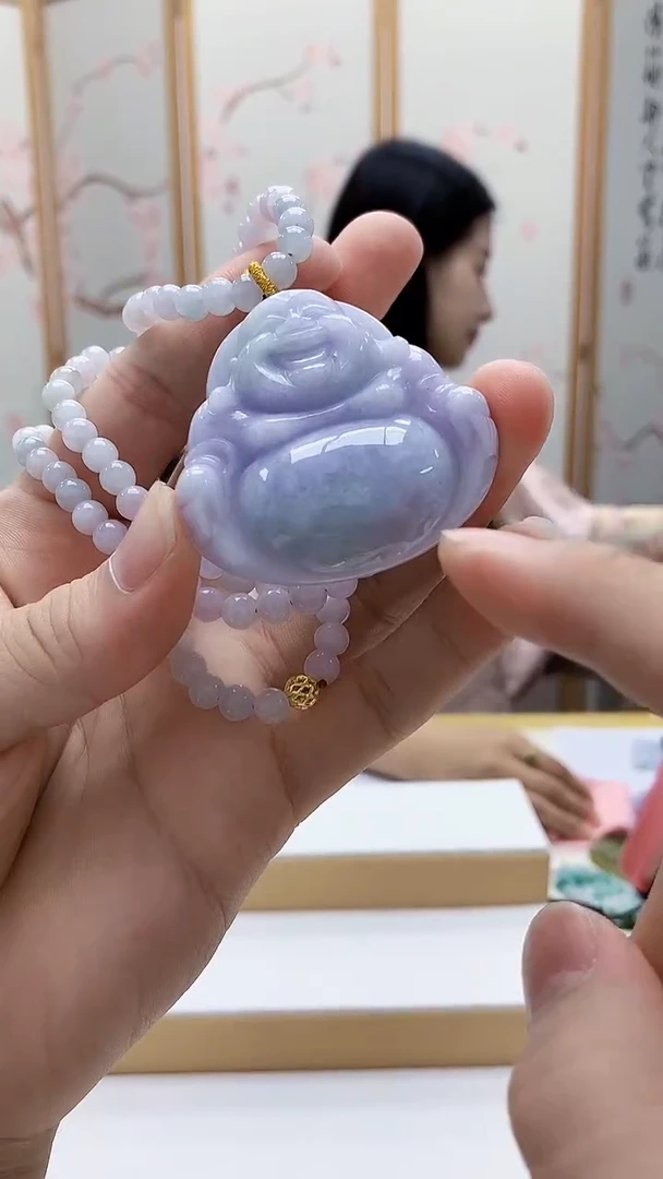 未镶嵌定制翡翠4812bb-毛货挂件23赠珠链