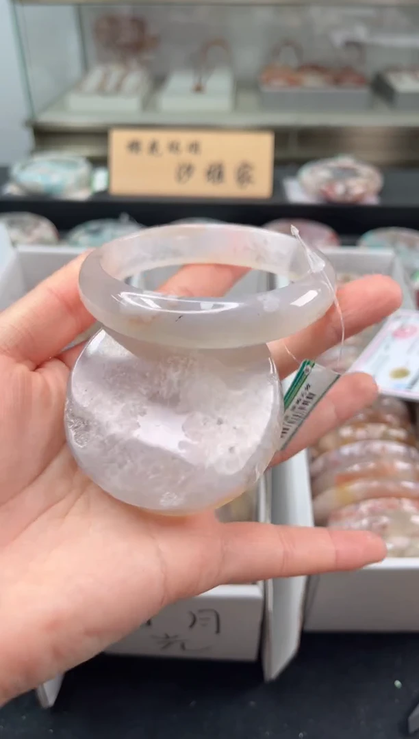 未镶嵌手镯石英质玉59圈口（赠品镯心）393911