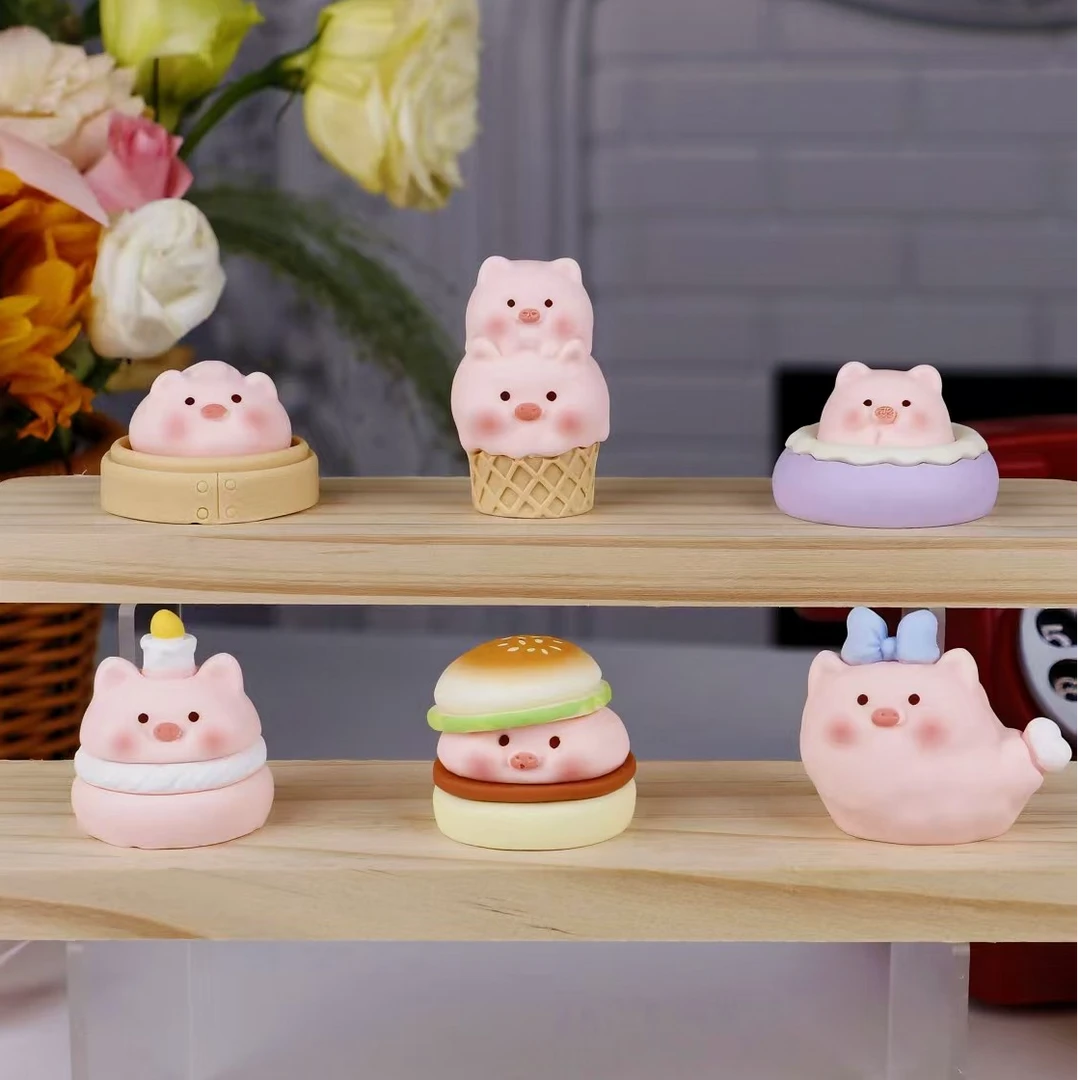 【食玩猪猪】树脂卡哇伊猪猪摆件