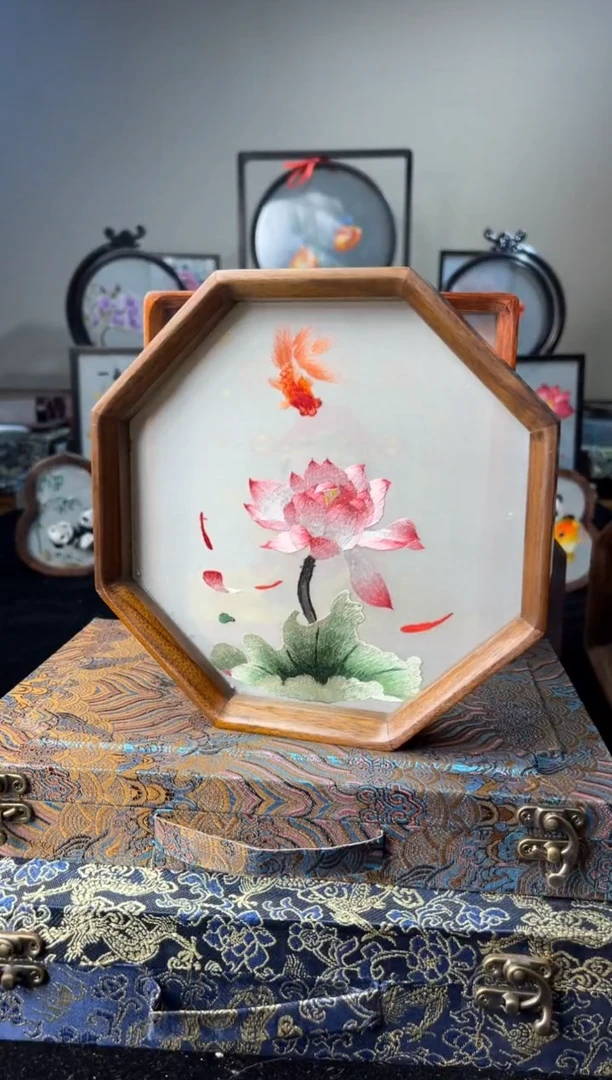 刺绣纯手工刺绣非遗刺绣摆件