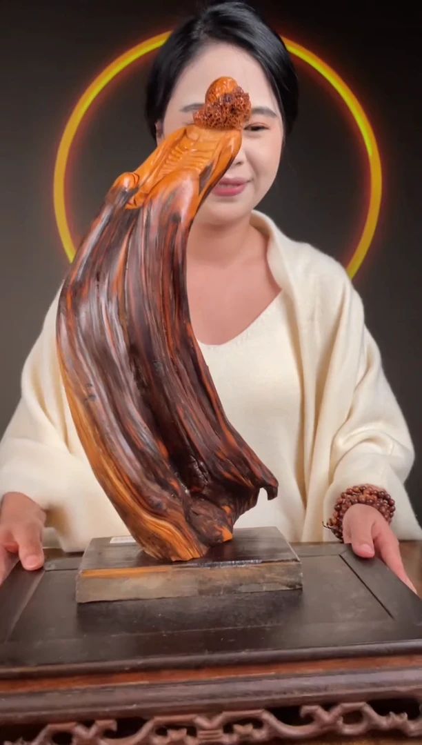 柏木（崖柏）手工摆件,先抢先得! 编号:37