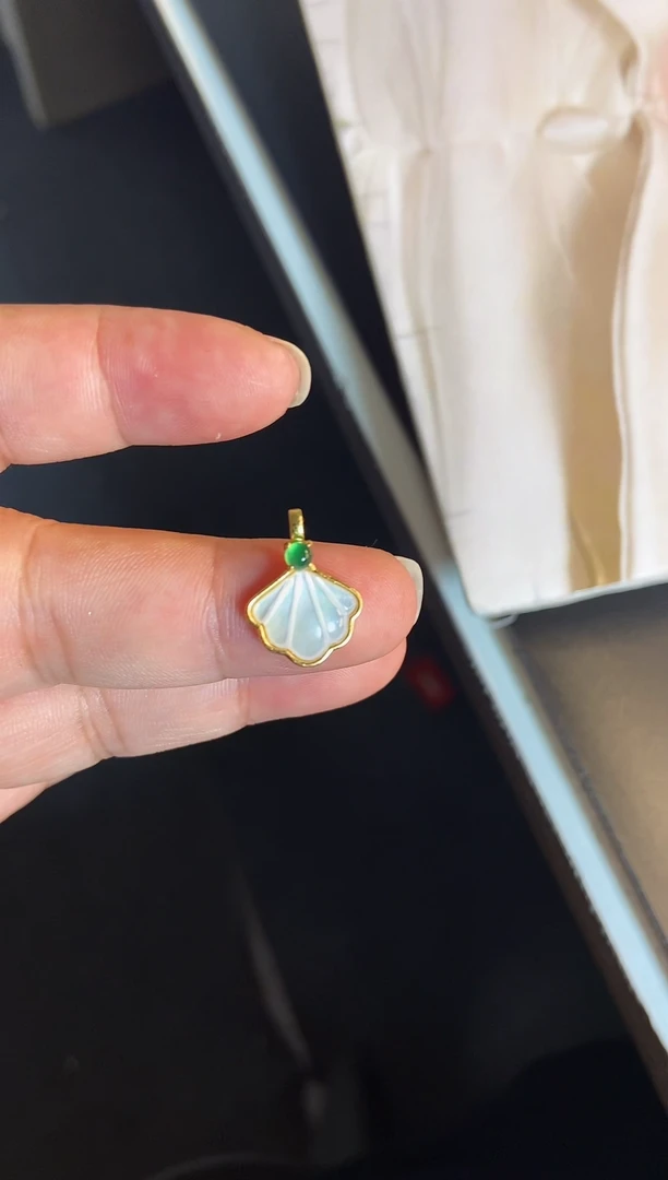 吊坠(不含链)银S925镶嵌翡翠1