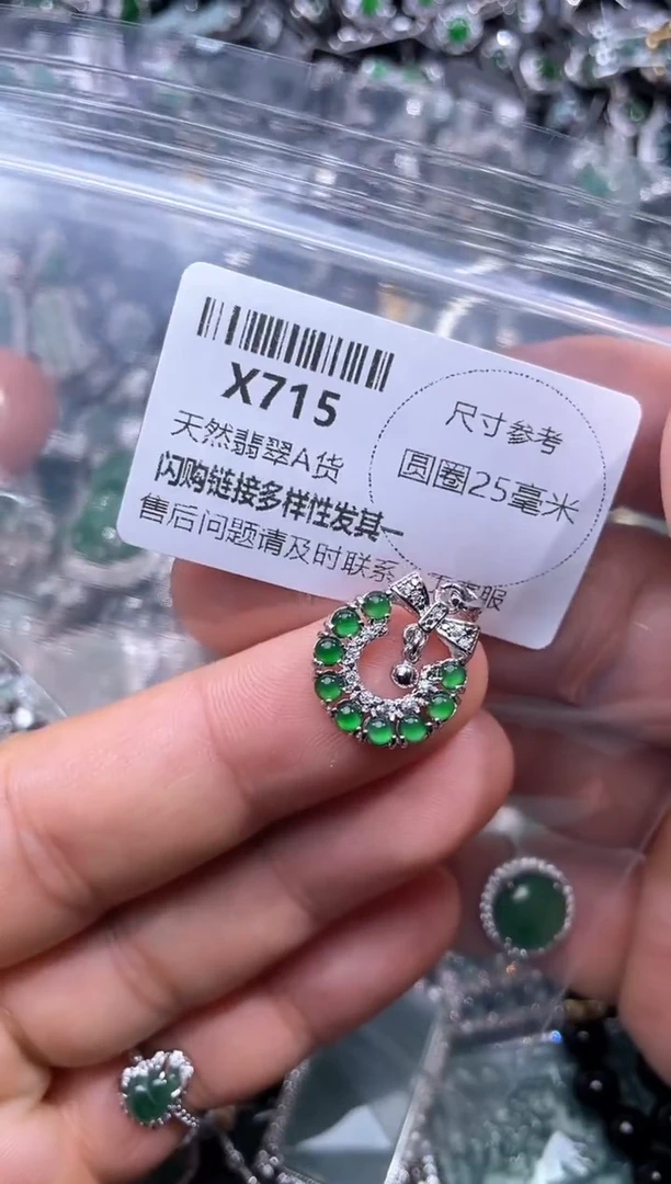 【闪购商品】翡翠颈饰未镶嵌X715吊坠
