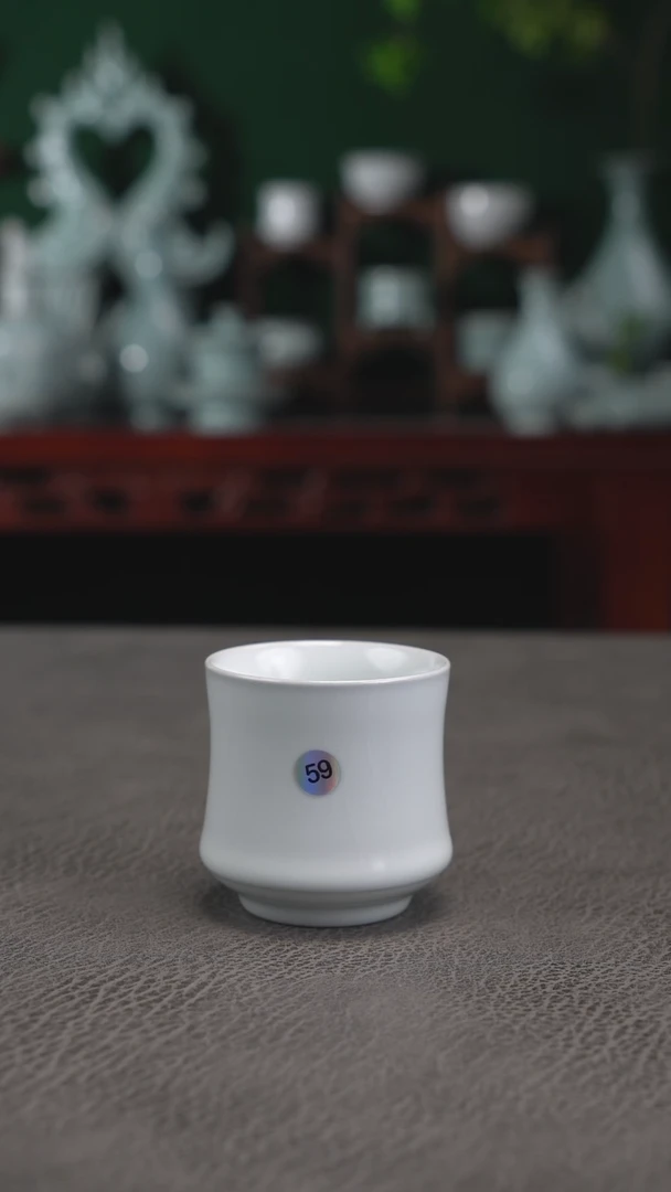 59号月白束腰马蹄杯精品~帆