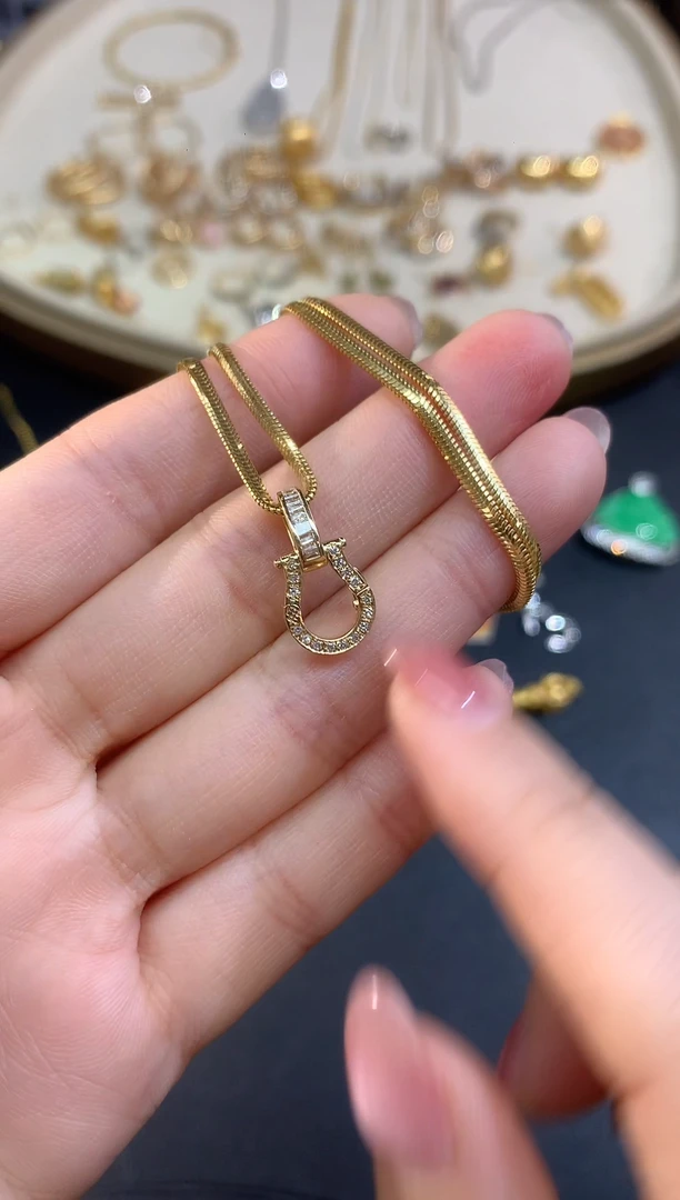 吊坠(不含链)18K金百搭扣A17|24780