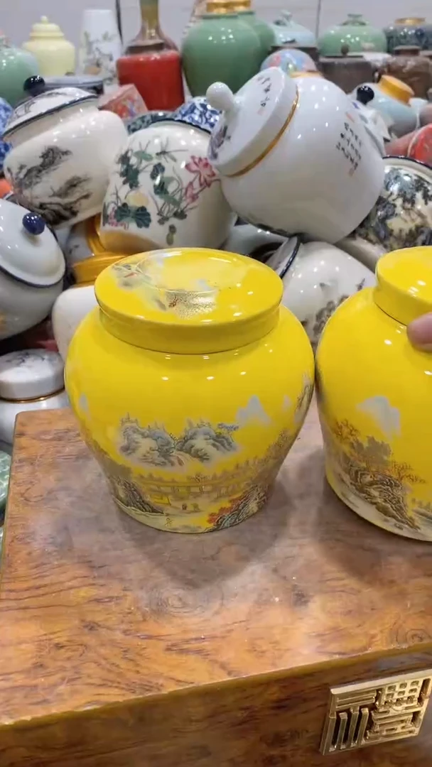 摆件陶茶叶罐密封罐储存罐