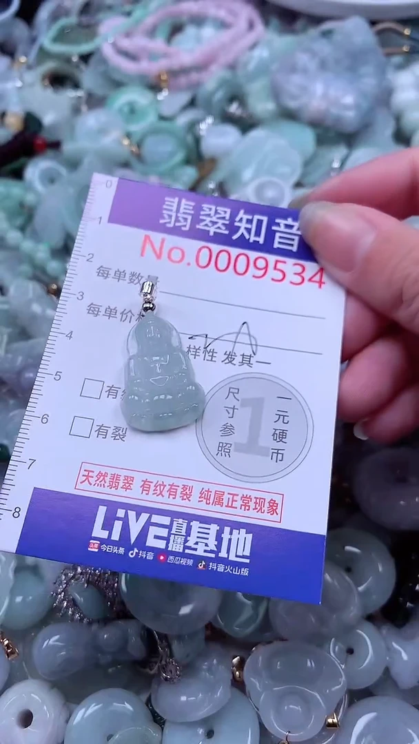 翡翠未镶嵌吊坠(不含链)9534