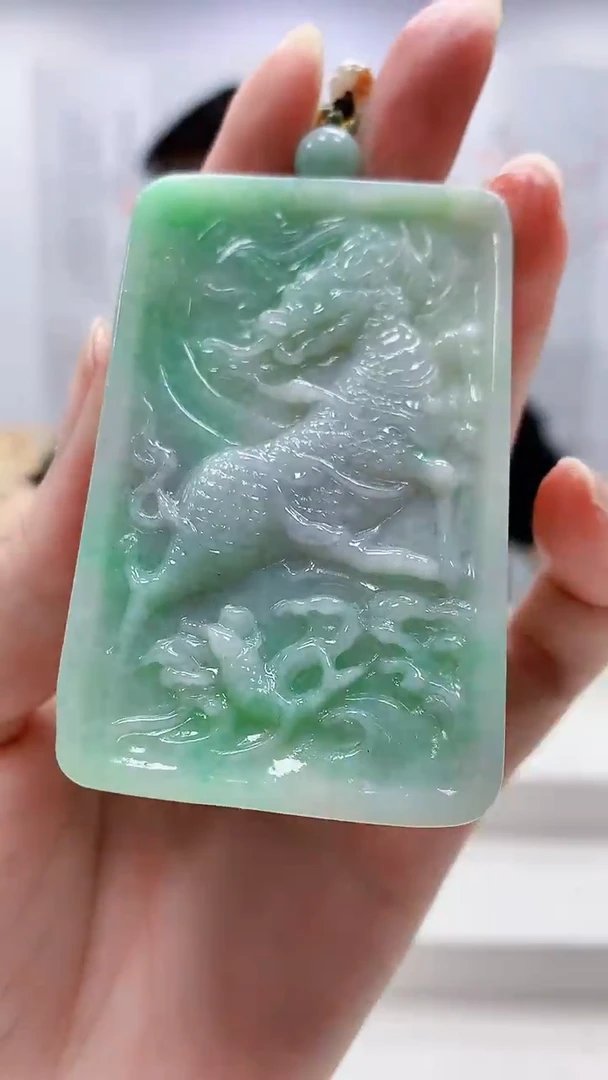 定制翡翠未镶嵌5153zm-毛货赠珠链挂件21