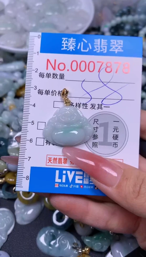 【闪购商品】翡翠颈饰未镶嵌含绳0007878