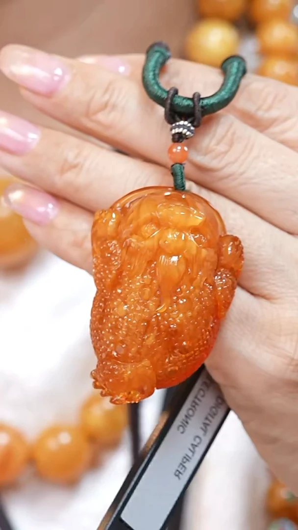 蜜蜡颈饰未镶嵌7489天然蜜蜡珠宝奇石云端妖孽全部保真