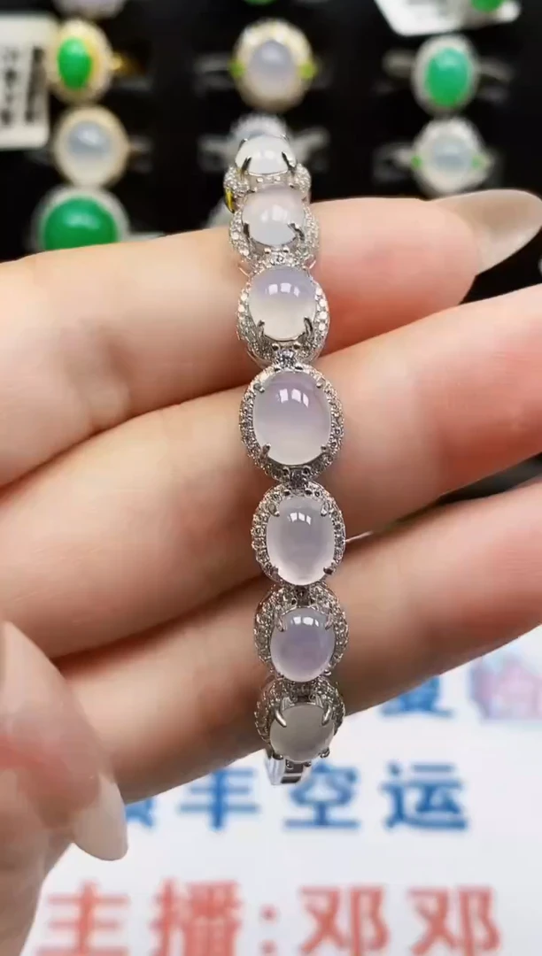 银S925镶嵌戒指翡翠0261