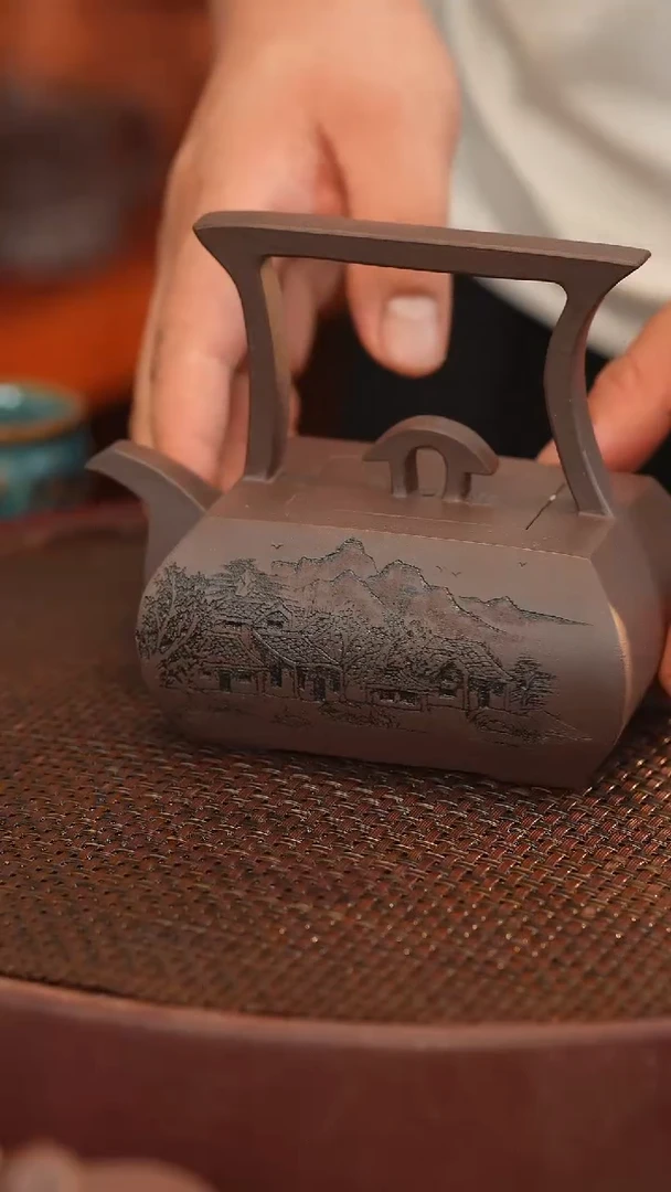 茶壶紫砂原矿手工制作