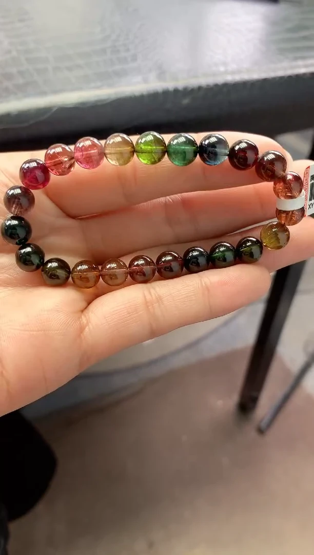 未镶嵌手串碧玺多样性发一条