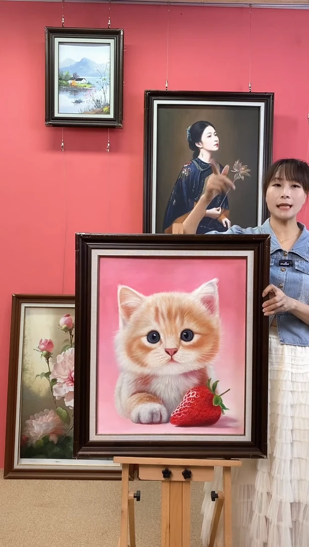 油画庭****置尺寸50*60画芯（不含框）