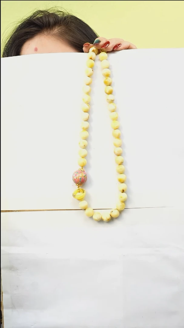 【闪购商品】琥珀颈饰未镶嵌多样性发一
