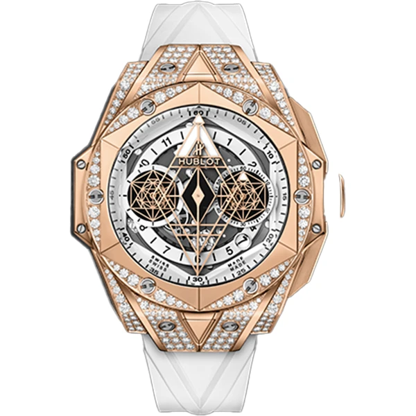 99新 Hublot/宇舶表 老佛爷/宇舶418/自动机械/21年电子全套/45mm