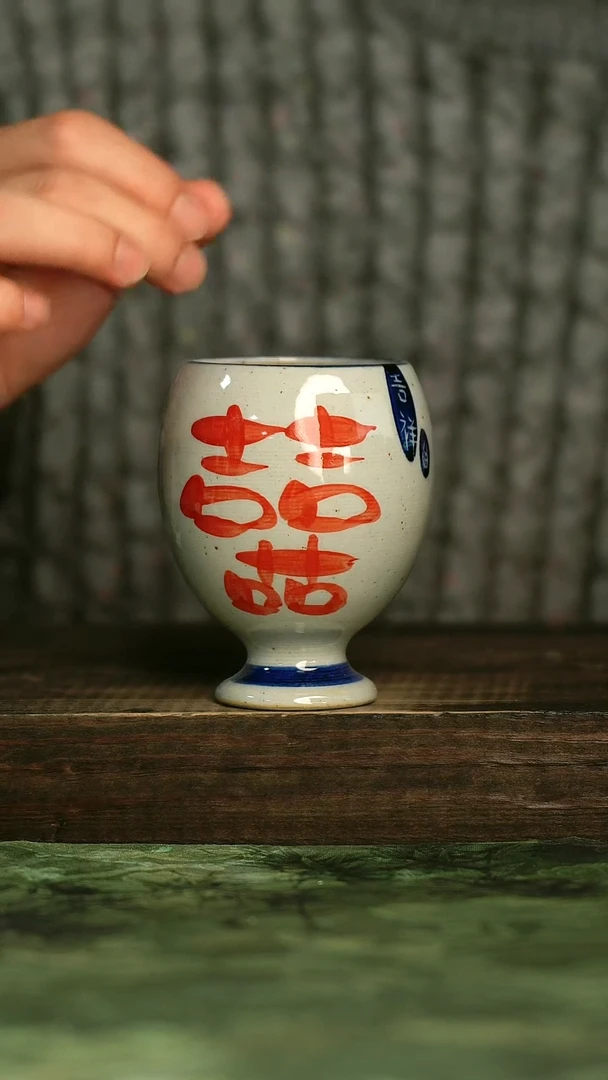 陶瓷青诗集手工手绘瓷器