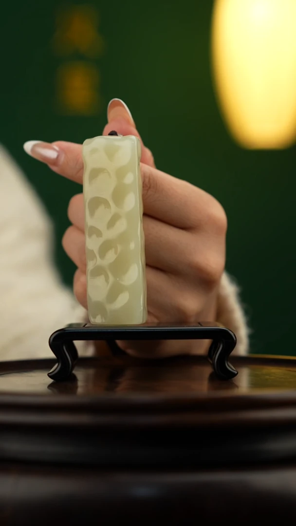 玉【小奶酪】天然玉石手把件