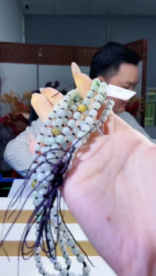 翡翠未镶嵌颈饰多样性发其一珠链14